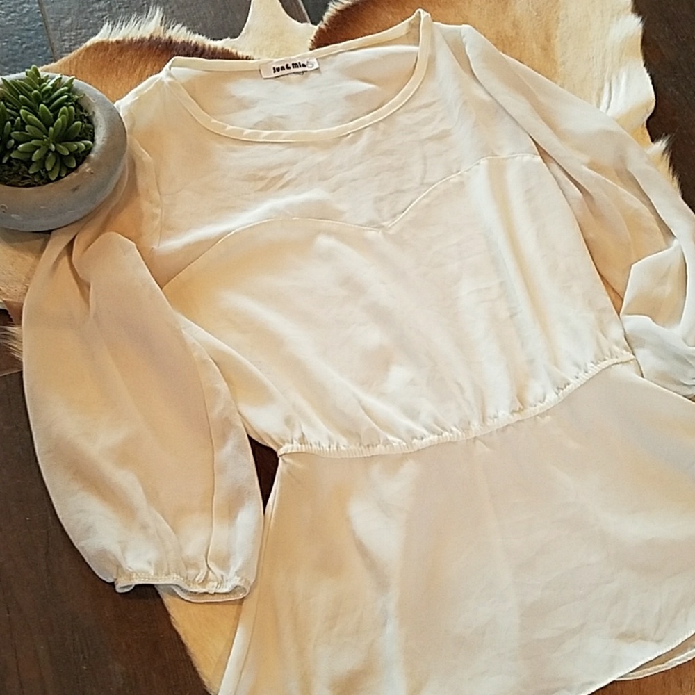 Cream Blouse
